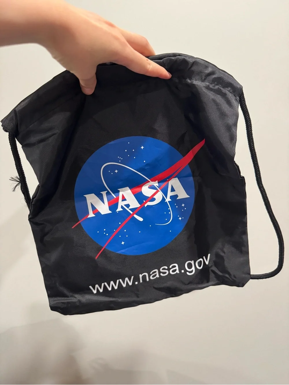 NASA Drawstring bag